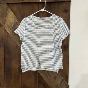 Habitat Black and White Stripped Shirt